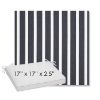 Picture of Shore Navy | Sunbrella® 17" x 17" Outdoor Dining Cushion