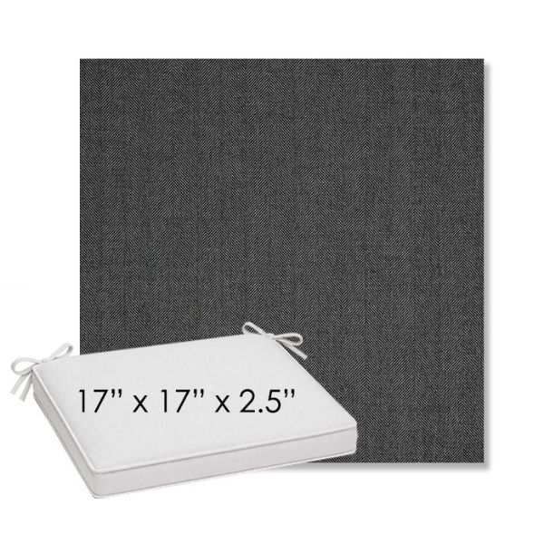 Picture of Switch Ash | Sunbrella® 17" x 17" Outdoor Dining Cushion
