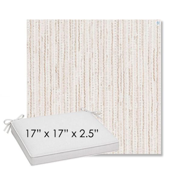 Picture of Tectonic Parchment | Sunbrella® 17" x 17" Outdoor Dining Cushion