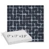 Picture of Toggle Blueprint | Sunbrella® 17" x 17" Outdoor Dining Cushion