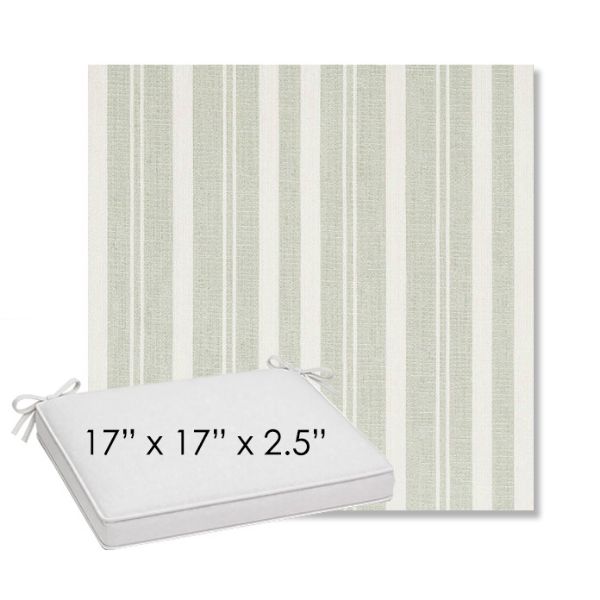 Picture of Tranquil Sage | Sunbrella® 17" x 17" Outdoor Dining Cushion