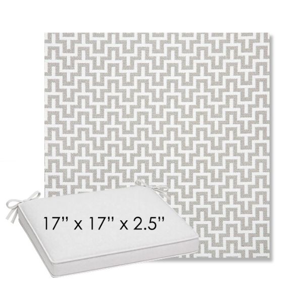 Picture of Underline Dove | Sunbrella® 17" x 17" Outdoor Dining Cushion