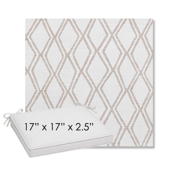 Picture of Voyage Dune | Sunbrella® 17" x 17" Outdoor Dining Cushion
