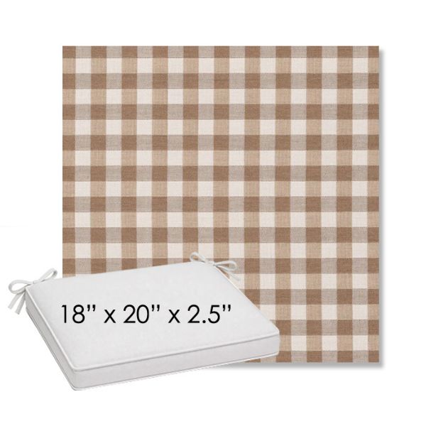 Picture of Above Dune | Sunbrella® 18" x 20" Outdoor Dining Cushion