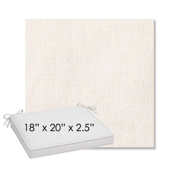Picture of Ambrose Linen | Sunbrella® 18" x 20" Outdoor Dining Cushion