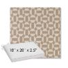 Picture of Assemble Sand | Sunbrella® 18" x 20" Outdoor Dining Cushion