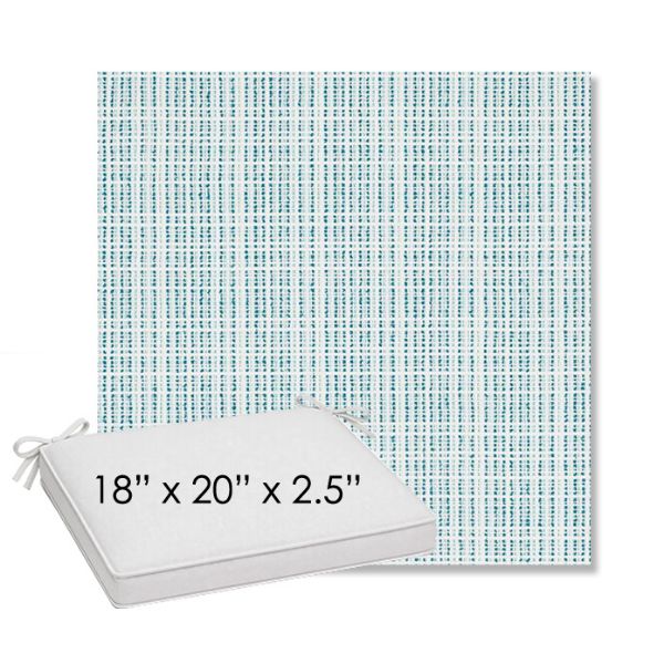Picture of Benson Lagoon | Sunbrella® 18" x 20" Outdoor Dining Cushion