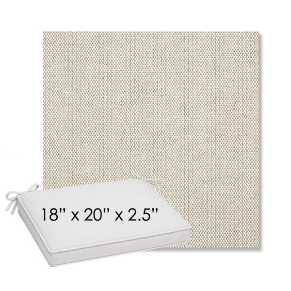 Picture of Blend Linen | Sunbrella® 18" x 20" Outdoor Dining Cushion