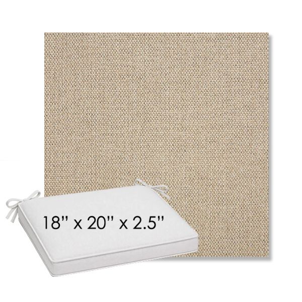 Picture of Blend Sand | Sunbrella® 18" x 20" Outdoor Dining Cushion