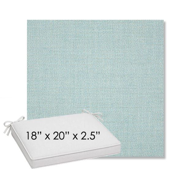 Picture of Bliss Dew | Sunbrella® 18" x 20" Outdoor Dining Cushion