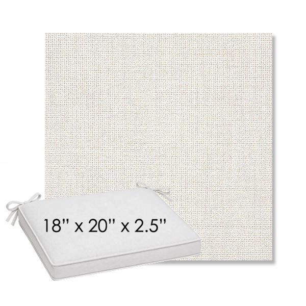 Picture of Bliss Linen | Sunbrella® 18" x 20" Outdoor Dining Cushion