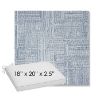 Picture of Boro Indigo | Sunbrella® 18" x 20" Outdoor Dining Cushion