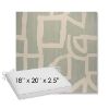 Picture of Brushstroke Duckegg | Sunbrella® 18" x 20" Outdoor Dining Cushion