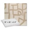 Picture of Brushstroke Stucco | Sunbrella® 18" x 20" Outdoor Dining Cushion