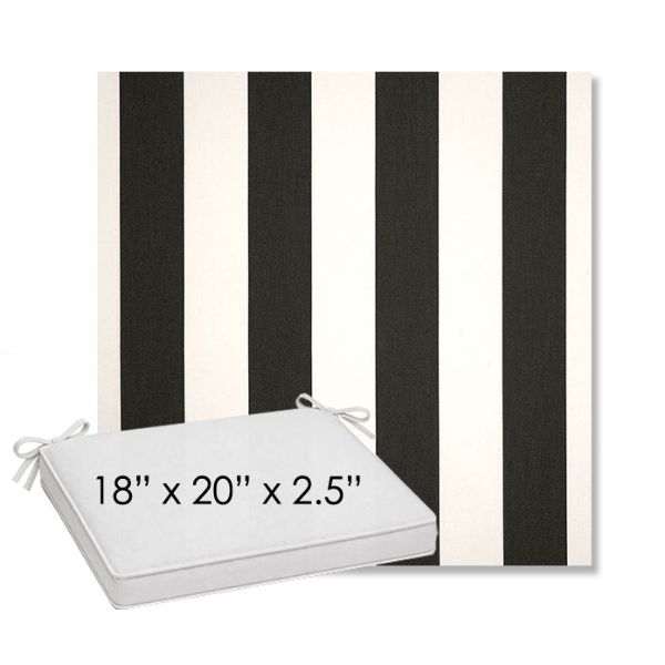 Picture of Cabana Classic | Sunbrella® 18" x 20" Outdoor Dining Cushion