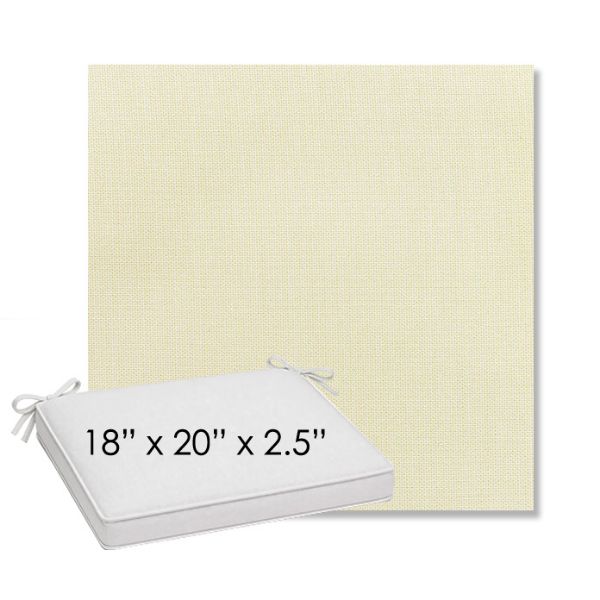Picture of Canvas Birds Eye | Sunbrella® 18" x 20" Outdoor Dining Cushion