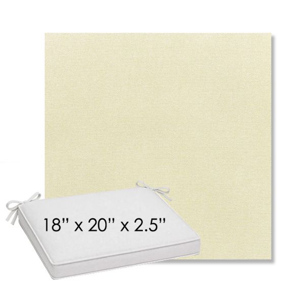 Picture of Canvas Canvas | Sunbrella® 18" x 20" Outdoor Dining Cushion