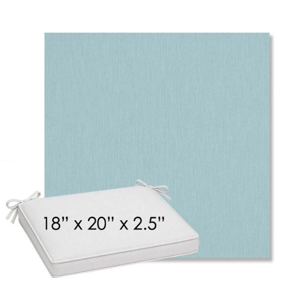 Picture of Canvas Curacao | Sunbrella® 18" x 20" Outdoor Dining Cushion
