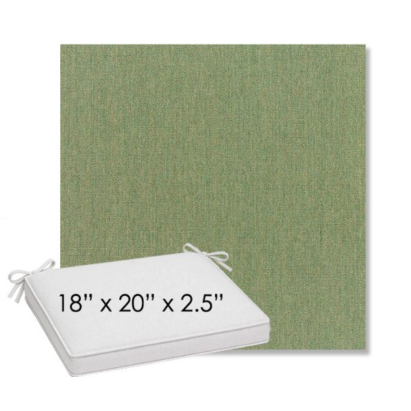 Picture of Canvas Fern | Sunbrella® 18" x 20" Outdoor Dining Cushion