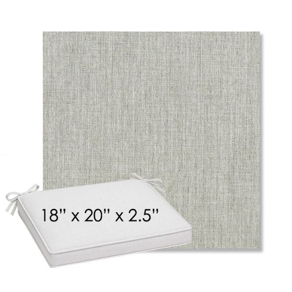 Picture of Canvas Granite | Sunbrella® 18" x 20" Outdoor Dining Cushion
