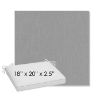 Picture of Canvas Lead Chine | Sunbrella® 18" x 20" Outdoor Dining Cushion