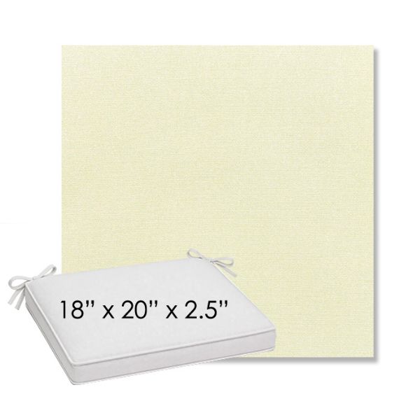 Picture of Canvas Natural | Sunbrella® 18" x 20" Outdoor Dining Cushion