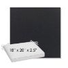 Picture of Canvas Raven Black | Sunbrella® 18" x 20" Outdoor Dining Cushion