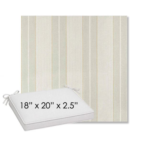 Picture of Carlo Celery | Sunbrella® 18" x 20" Outdoor Dining Cushion