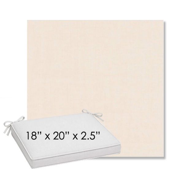 Picture of Cast Bisque | Sunbrella® 18" x 20" Outdoor Dining Cushion