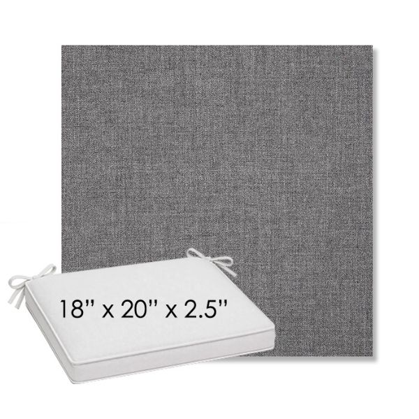 Picture of Cast Slate | Sunbrella® 18" x 20" Outdoor Dining Cushion