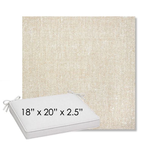 Picture of Chartres Cloud | Sunbrella® 18" x 20" Outdoor Dining Cushion