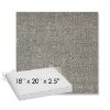 Picture of Chartres Graphite | Sunbrella® 18" x 20" Outdoor Dining Cushion