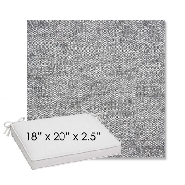 Picture of Chartres Gull | Sunbrella® 18" x 20" Outdoor Dining Cushion