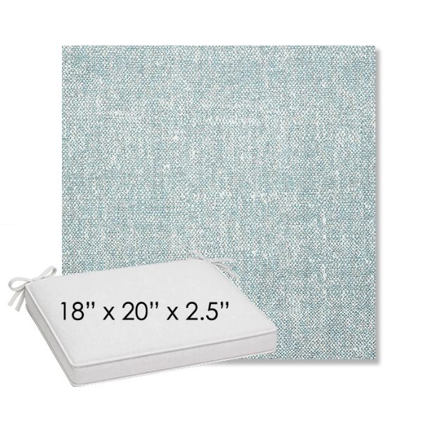 Picture of Chartres Opal | Sunbrella® 18" x 20" Outdoor Dining Cushion