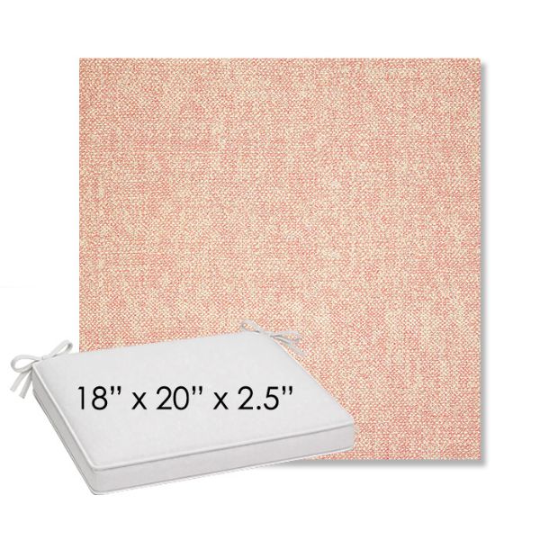 Picture of Chartres Rose | Sunbrella® 18" x 20" Outdoor Dining Cushion