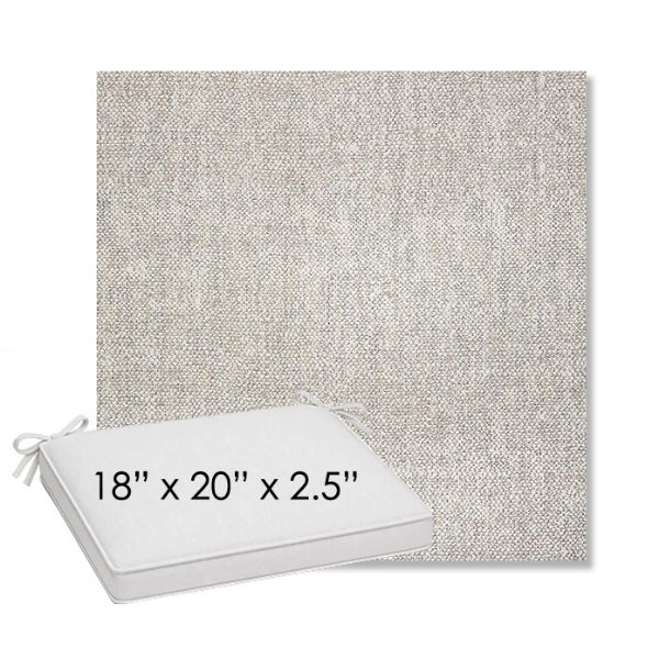 Picture of Chartres Silk | Sunbrella® 18" x 20" Outdoor Dining Cushion