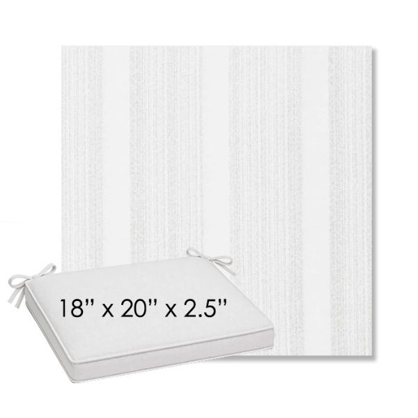 Picture of Compose Linen | Sunbrella® 18" x 20" Outdoor Dining Cushion