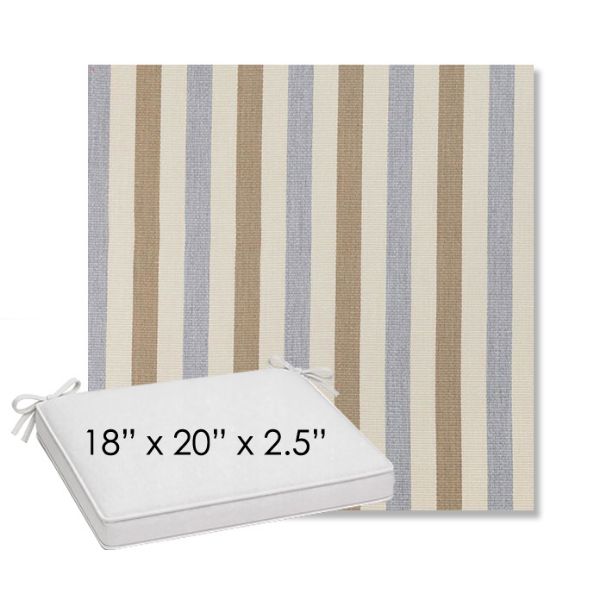 Picture of Costa Beachstone | Sunbrella® 18" x 20" Outdoor Dining Cushion