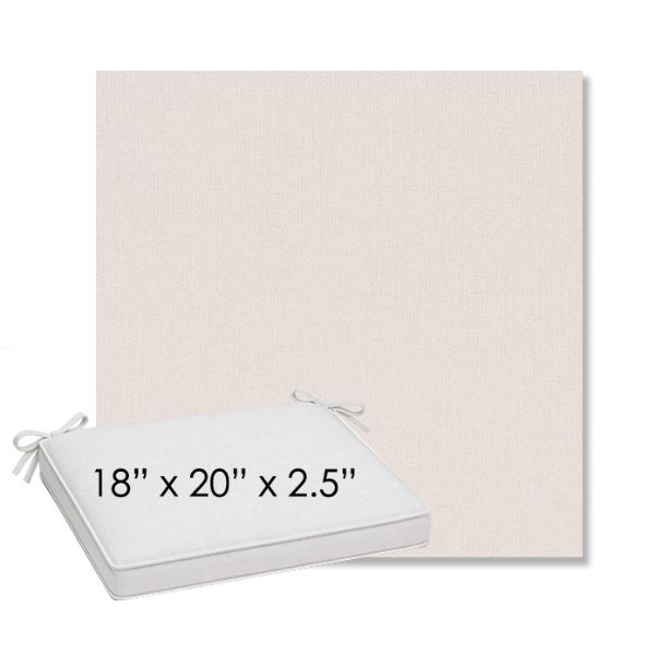 Picture of Dither Snow | Sunbrella® 18" x 20" Outdoor Dining Cushion
