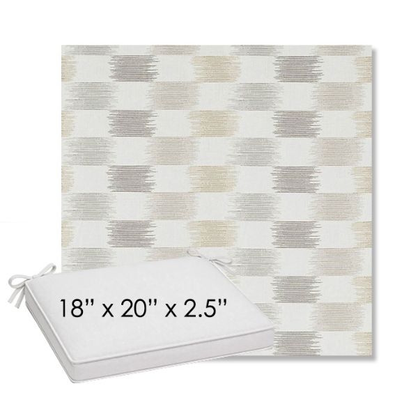 Picture of Dream Dune | Sunbrella® 18" x 20" Outdoor Dining Cushion