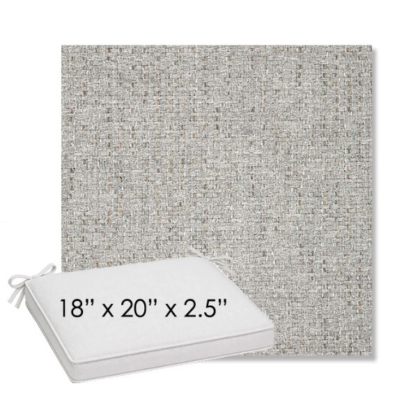 Picture of Dumont Dove | Sunbrella® 18" x 20" Outdoor Dining Cushion