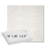 Picture of Dumont Snow | Sunbrella® 18" x 20" Outdoor Dining Cushion