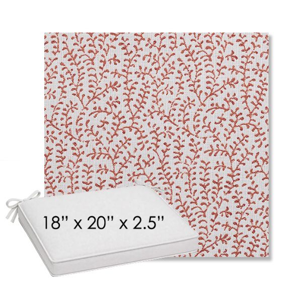 Picture of Eberly Clay | Sunbrella® 18" x 20" Outdoor Dining Cushion