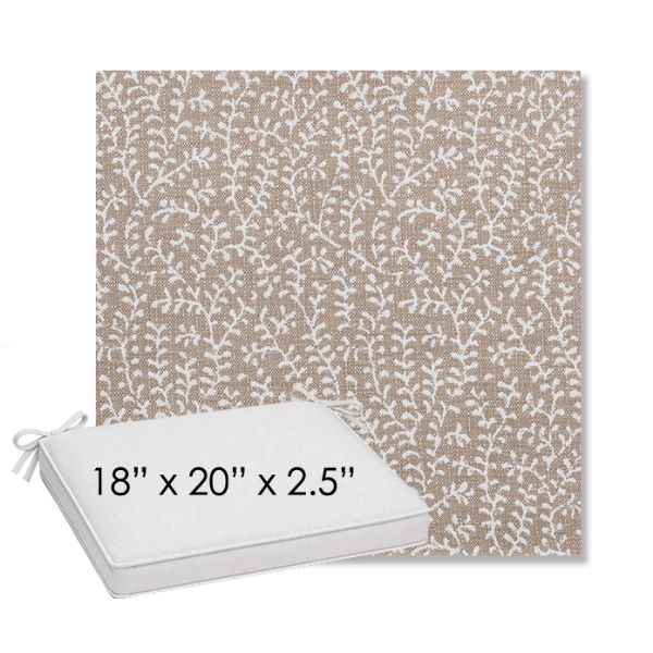 Picture of Eberly Linen | Sunbrella® 18" x 20" Outdoor Dining Cushion