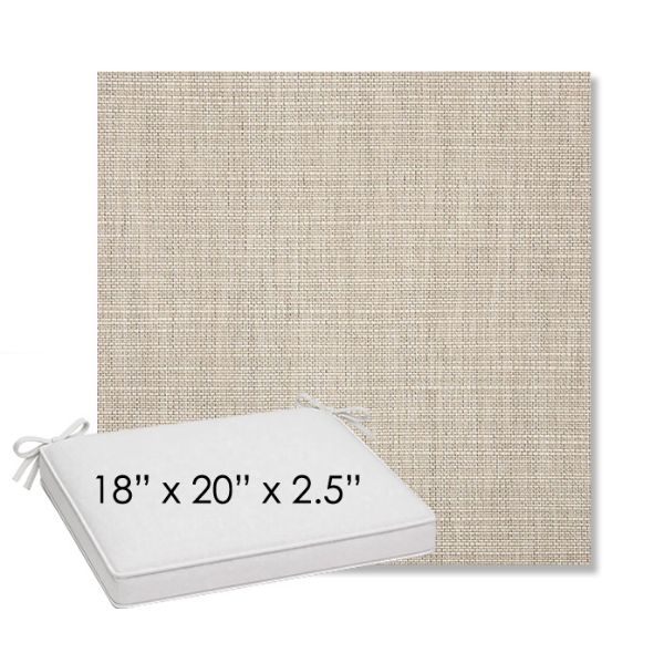 Picture of Echo Ash | Sunbrella® 18" x 20" Outdoor Dining Cushion