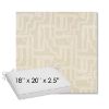 Picture of Escher Alabaster | Sunbrella® 18" x 20" Outdoor Dining Cushion