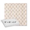 Picture of Etched Angles Cognac | Sunbrella® 18" x 20" Outdoor Dining Cushion