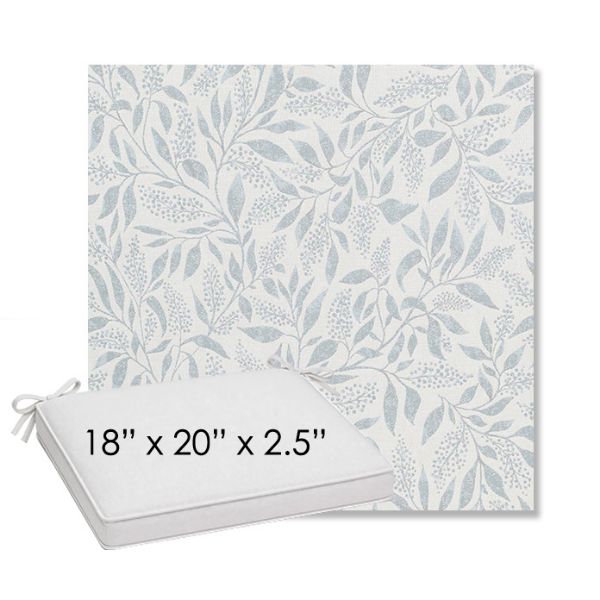 Picture of Exquisite Mist | Sunbrella® 18" x 20" Outdoor Dining Cushion