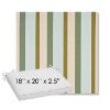 Picture of Gateway Aloe | Sunbrella® 18" x 20" Outdoor Dining Cushion