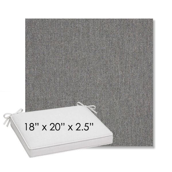 Picture of Heritage Slate | Sunbrella® 18" x 20" Outdoor Dining Cushion